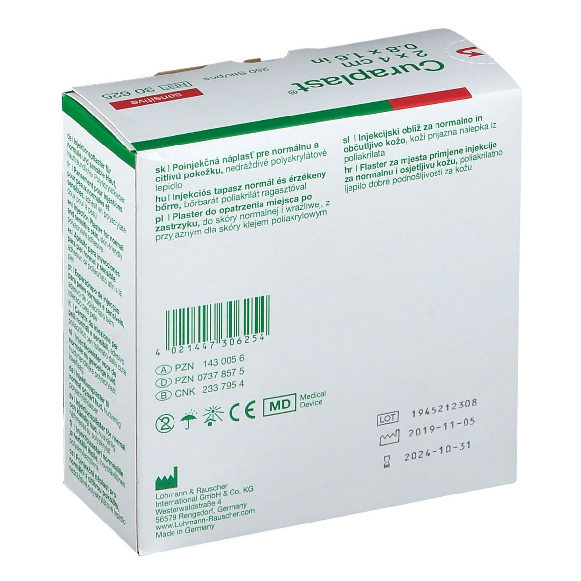 Curaplast® sensitiv Injektionspflaster