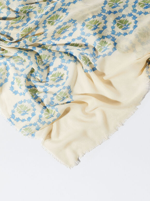 Pañuelo Estampado - Azul
