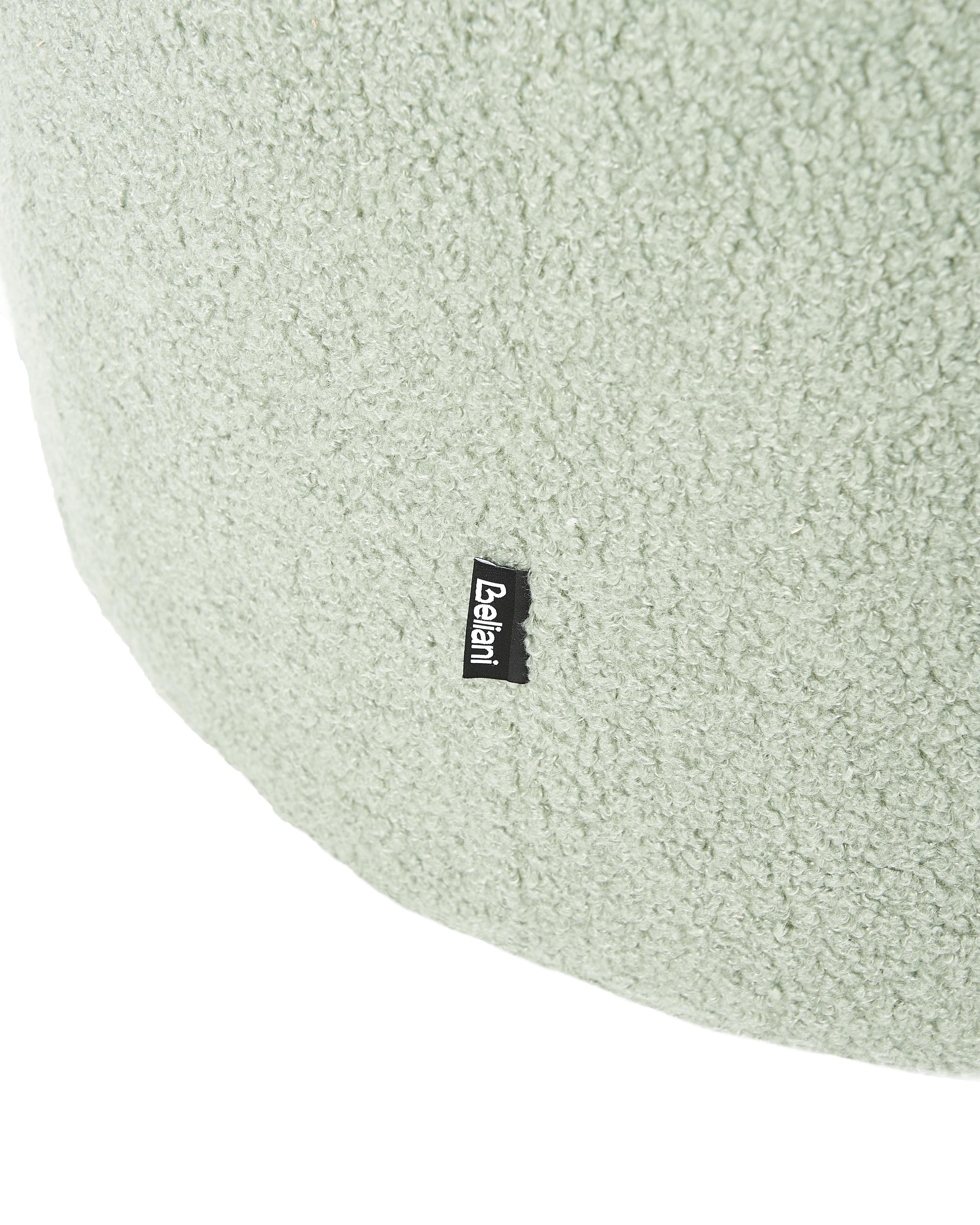 Draaifauteuil DAVIK Bouclé Lichtgroen
