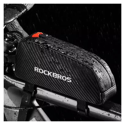 Sacoche de cadre pour vélo Rockbros 039BK 1 l avec tresse - noir