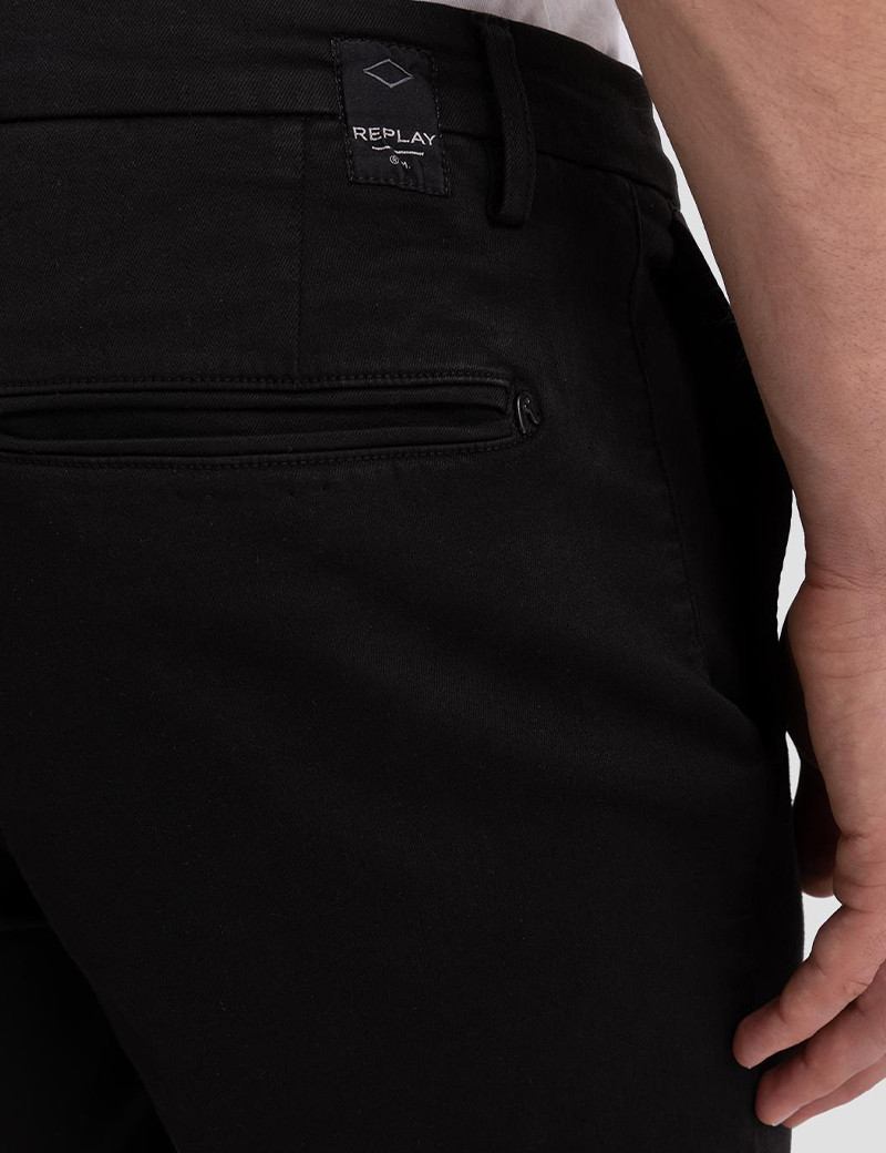 REPLAY CHINO HOMME REGULAR BENNI NOIR