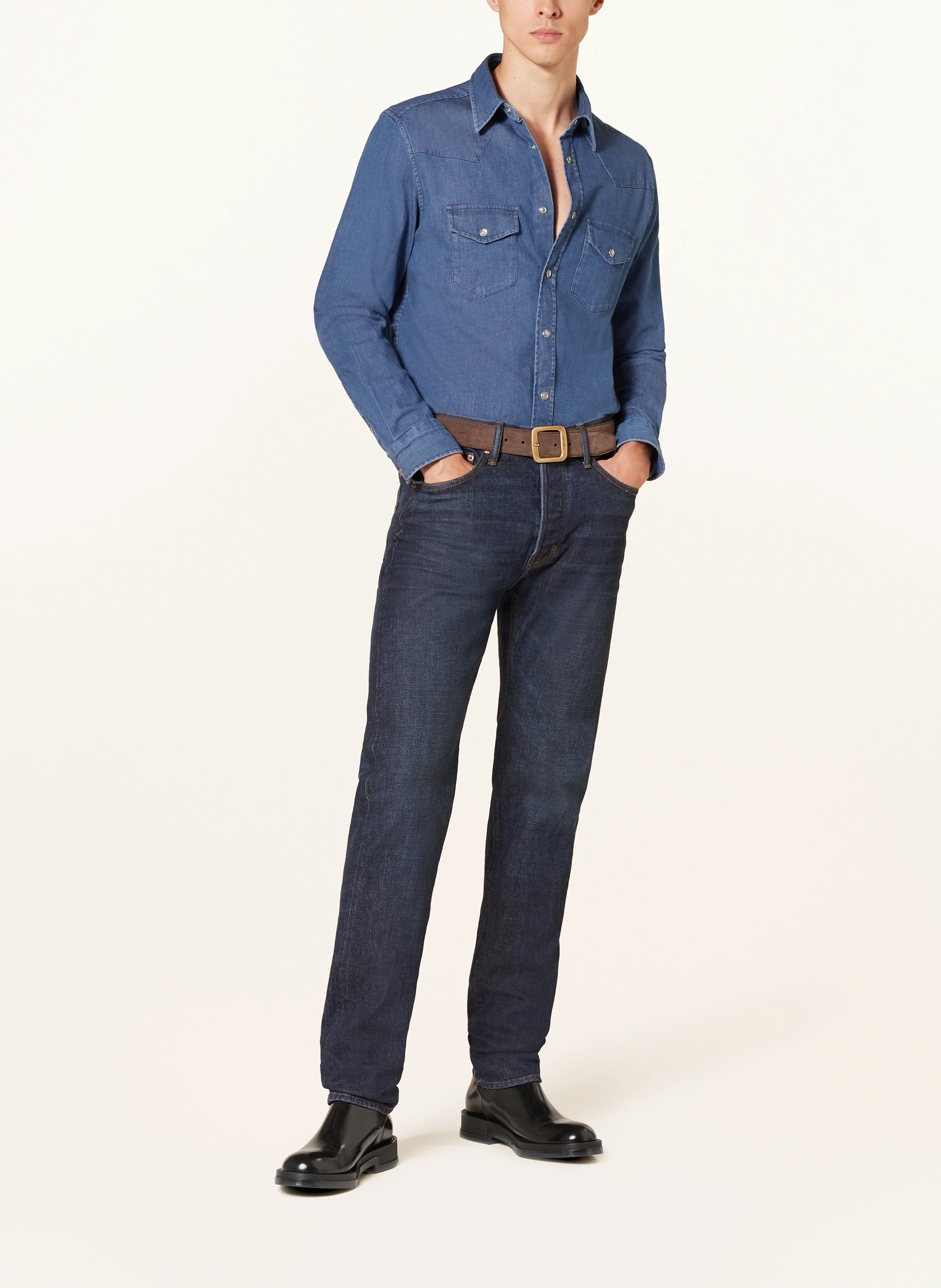 TOM FORD Jeanshemd Slim Fit