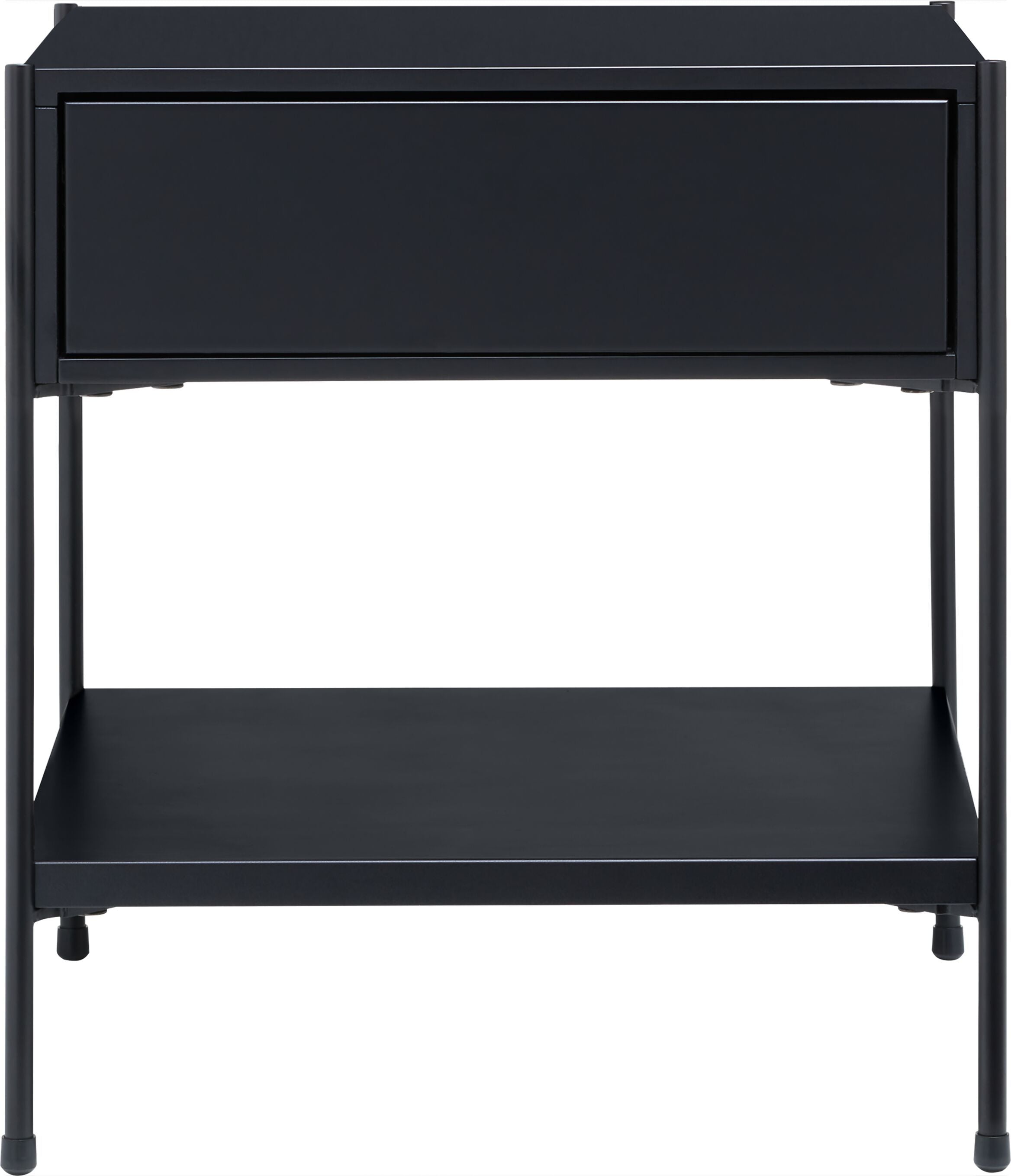 MALA Nachttisch - Schwarz / B: 40.0 cm x T: 40.0 cm x H: 43.0 cm