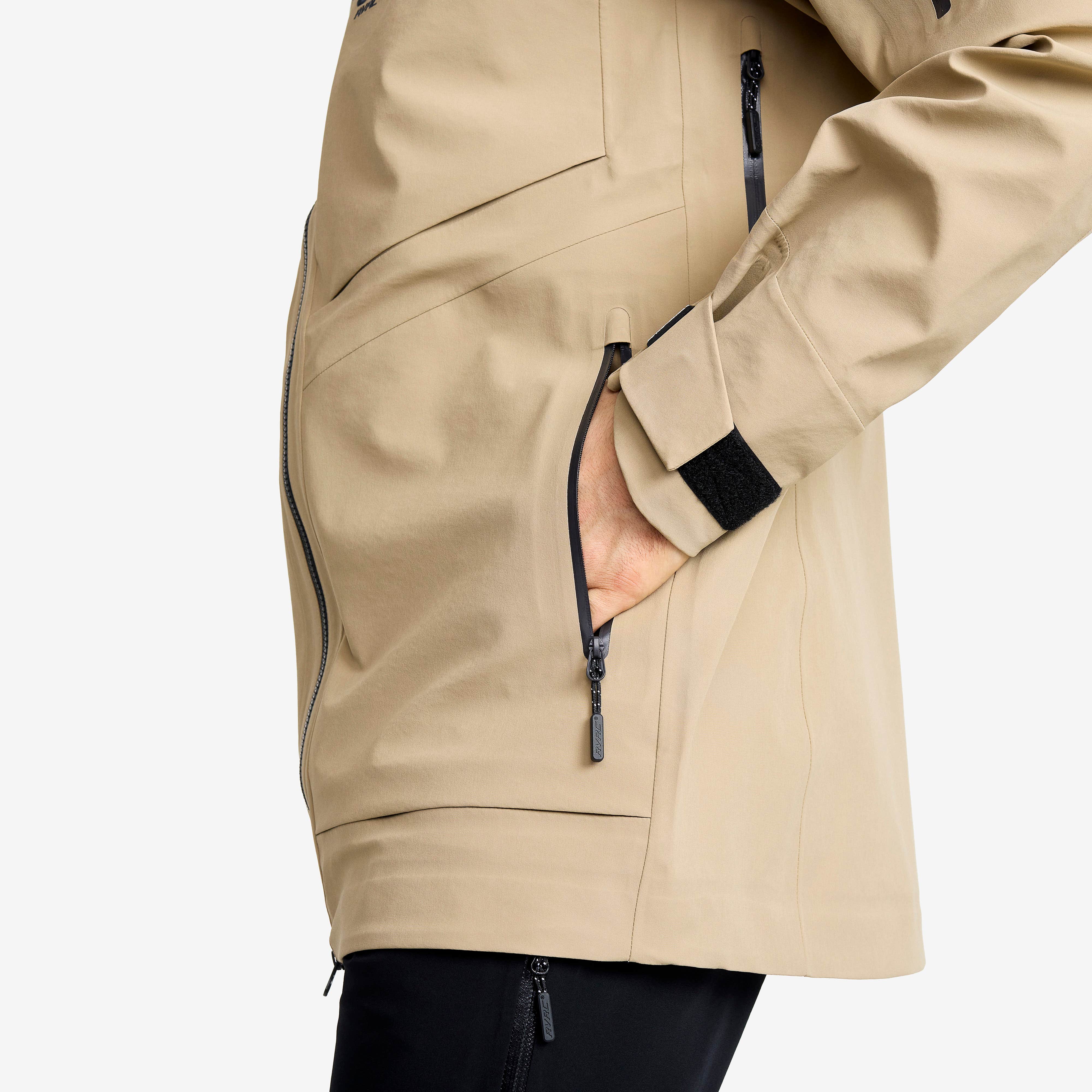 Cyclone Long 3L Jacket Herre Khaki