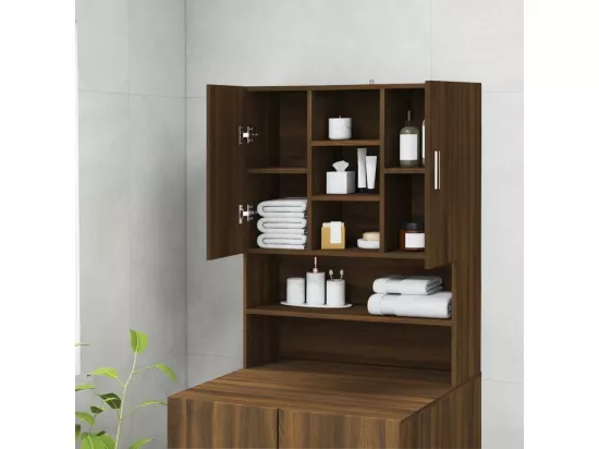 Meuble pour machine à laver Chêne marron 70,5x25,5x90 cm