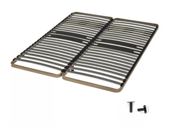 Sommier à lattes 2x80x200 C322 - 46 lattes bois - Fabrication française