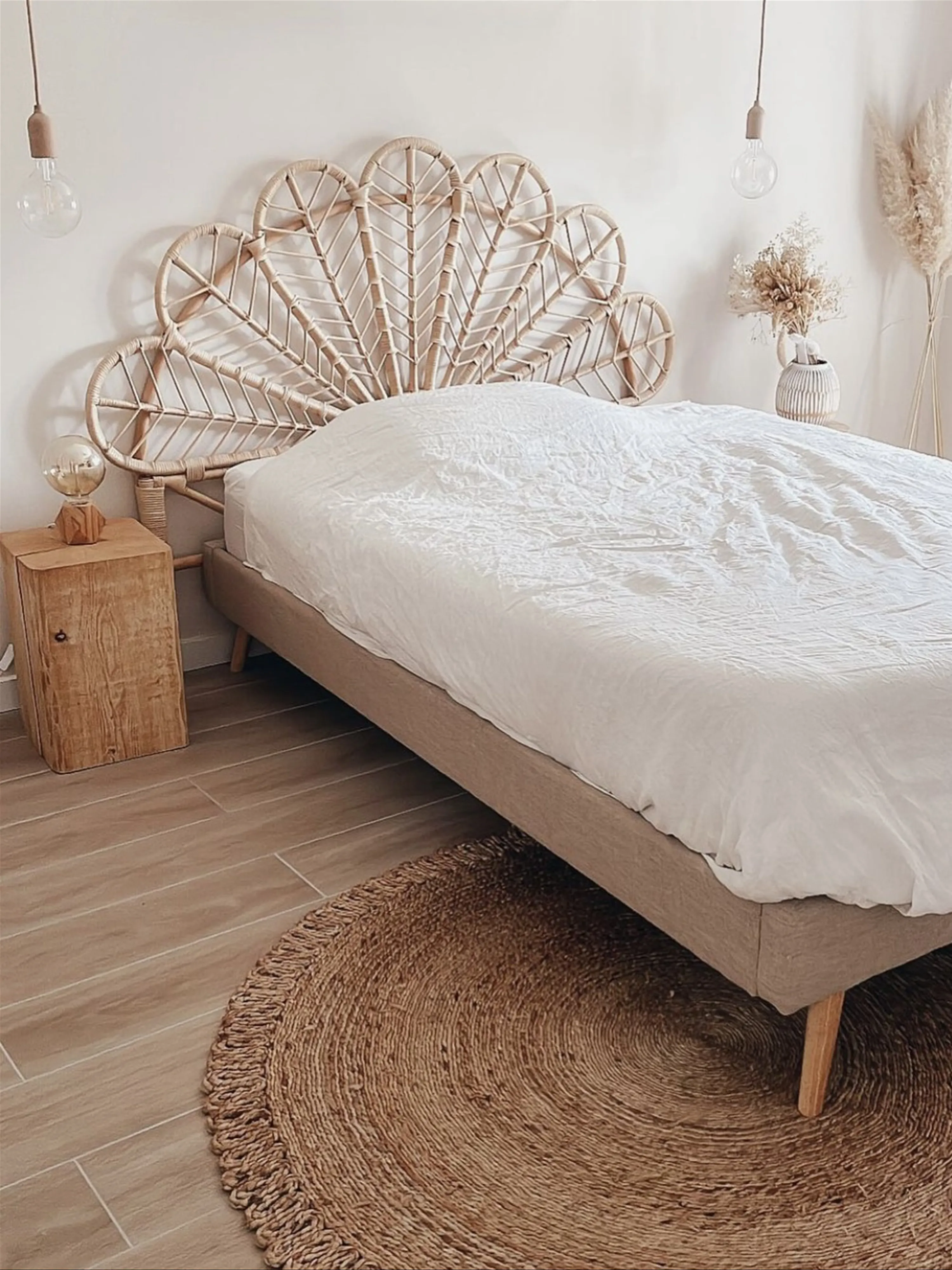 Vloerkleed ERENCE Beige ø 140 cm