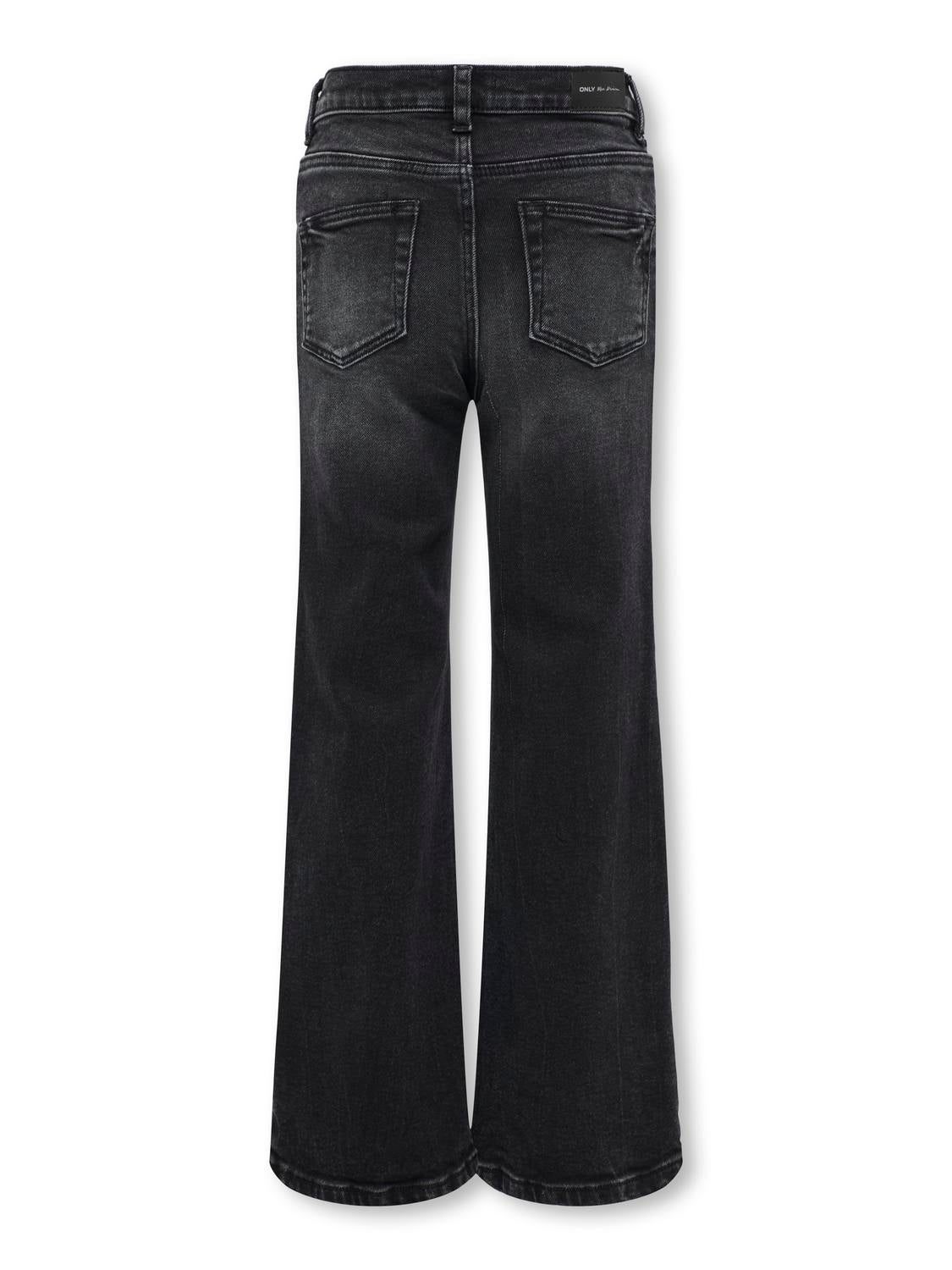 KOGJUICY Weiter Beinschnitt Jeans Washed Black