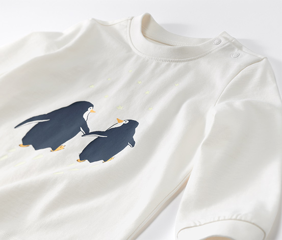 Kinder-Pyjama »Glow in the dark«, rosa