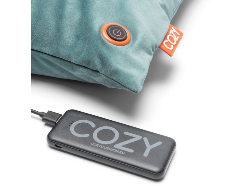 Bodi-Tek Heizkissen Cozy Una Samt Akkubetrieb, Blaugrün Wärmekissen für mehr Komfort und Wärme