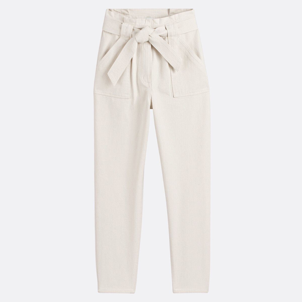 COLEÇÃO LA REDOUTE<br>Calças cenoura de cintura alta
