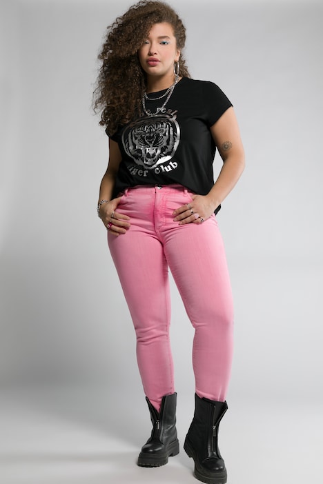 Skinny Jeans, High Waist, schmal, Color Denim, 5-Pocket