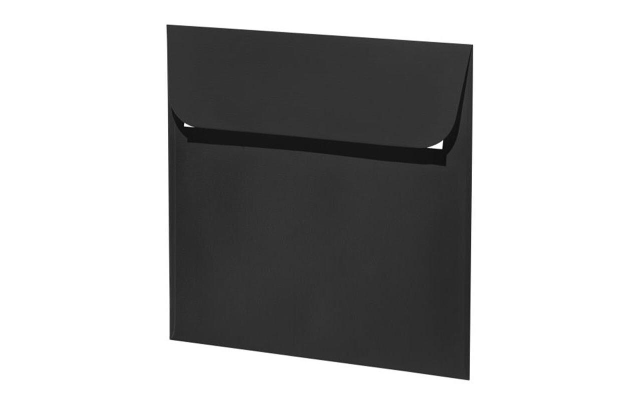 Couvert 1001, 16 x 16 cm, 5 Stück, SchwarzEdler Briefumschlag