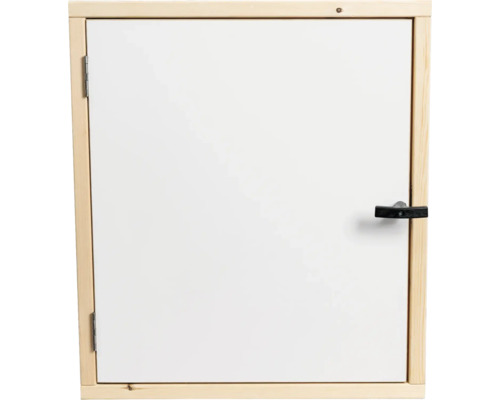 Dolle kniewanddeur/zolderdeur 700 x 1000 x 115 mm grenen wit (F30 brandwerend)