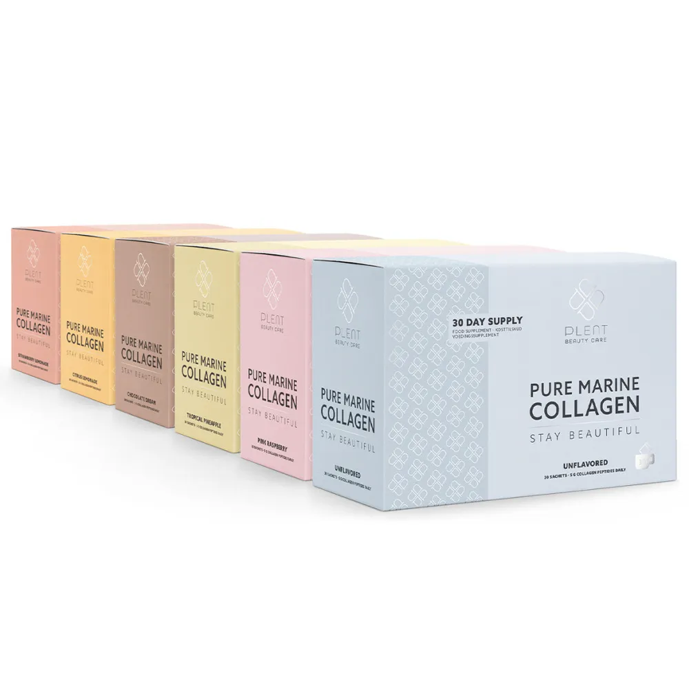Plent Pure Marine Collagen Pink Raspberry - 30 sachets