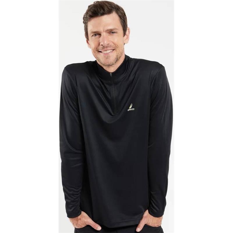 Tee Shirt Manches Longues Homme Bermudes Gwen - Noir