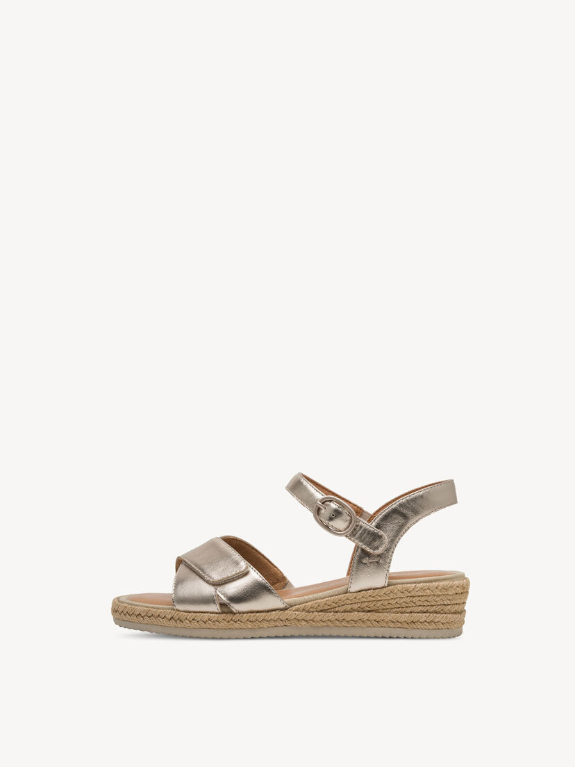 Leren Sandaaltje - metallic