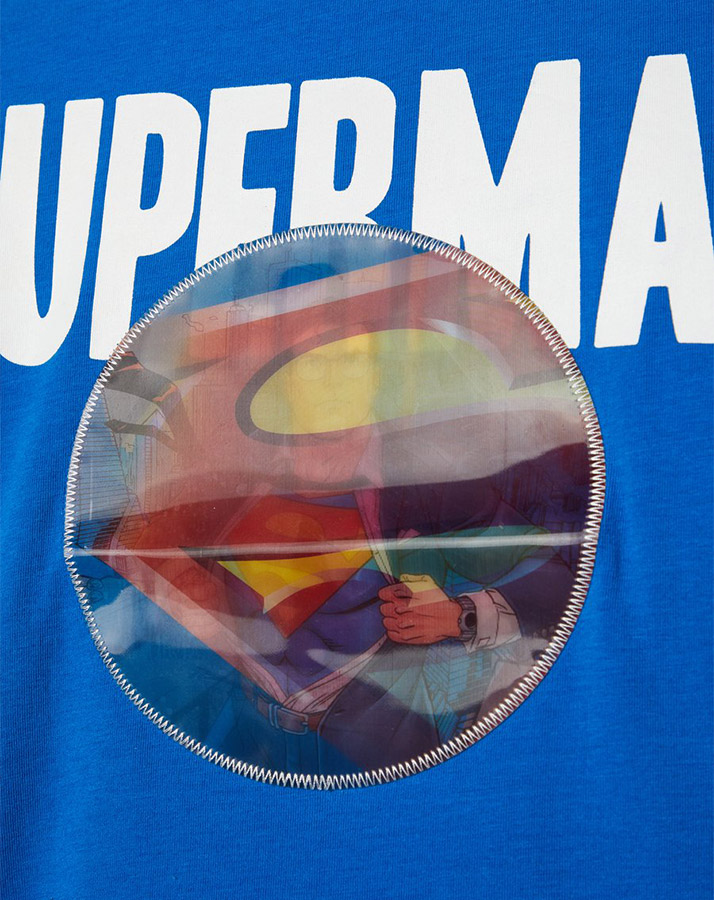 Langarmshirt NMMSUPERHERO PABLO in blau