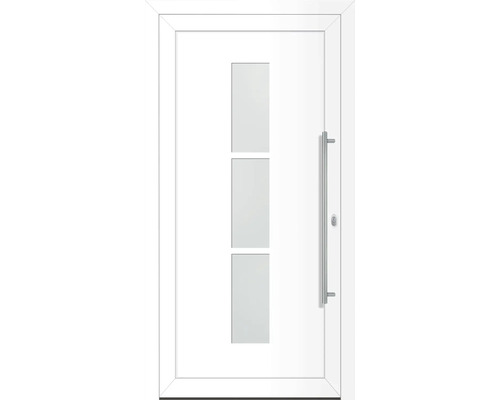 Aluminium voordeur Oregon wit 1100 x 2100 mm rechts