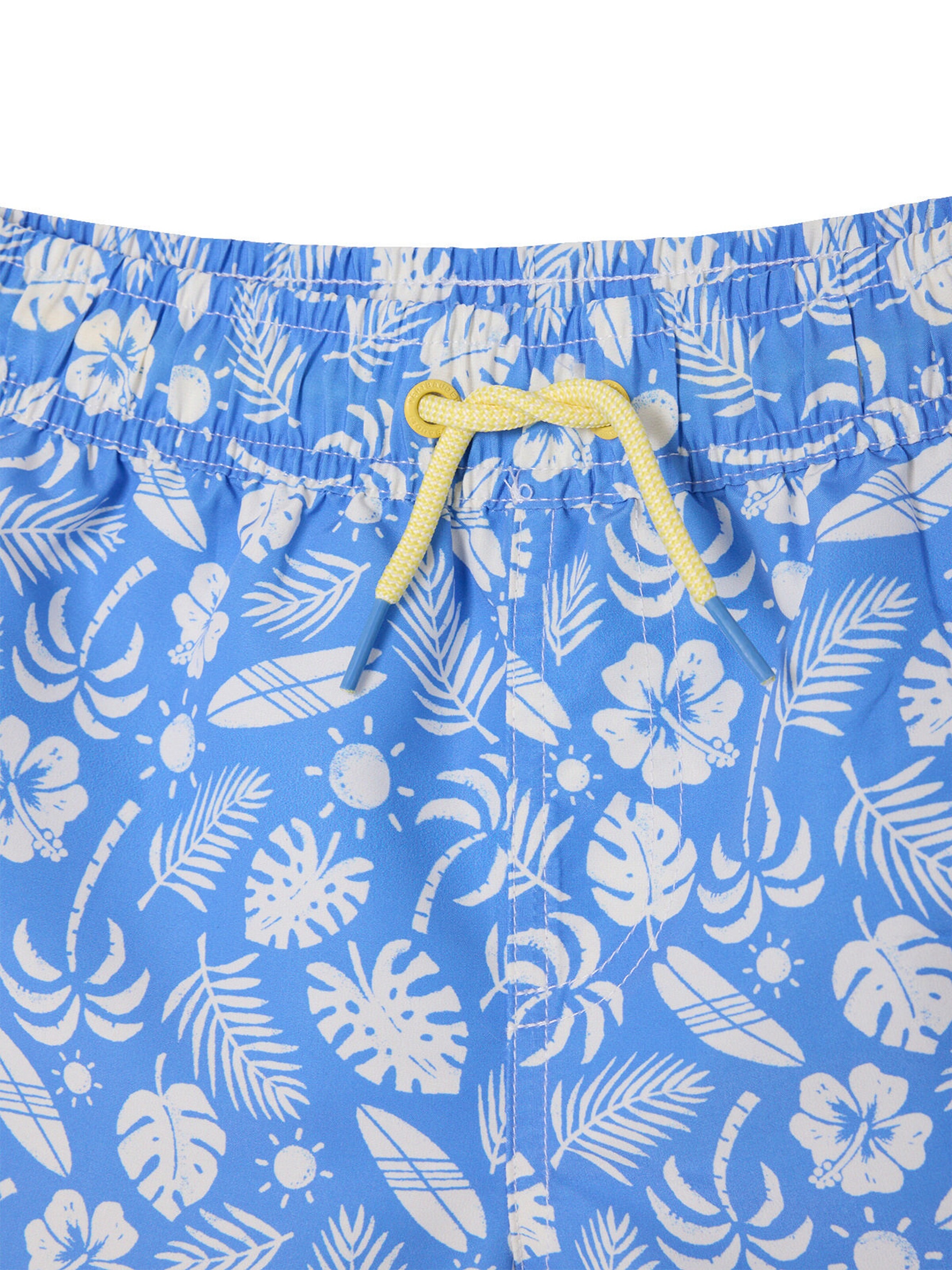 Vertbaudet Jungen Badeshorts mit Surfer-Print blau