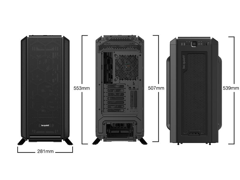 be quiet! PC-Gehäuse Silent Base 802 Be quiet Silent Base 802 Schwarz mit Sichtfenster