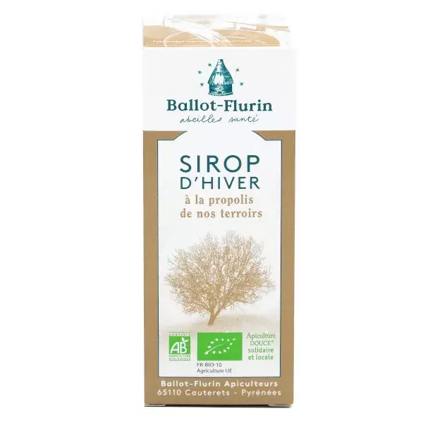 Xarope de inverno de própolis orgânico Ballot-Flurin Santé 100ml
