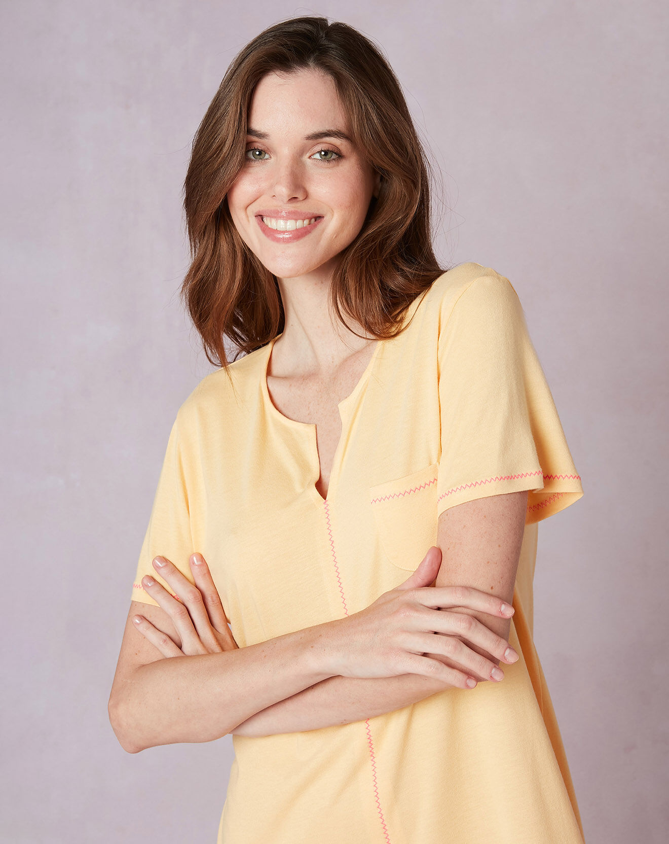 Le Chat Chemise de nuit Fancy jaune