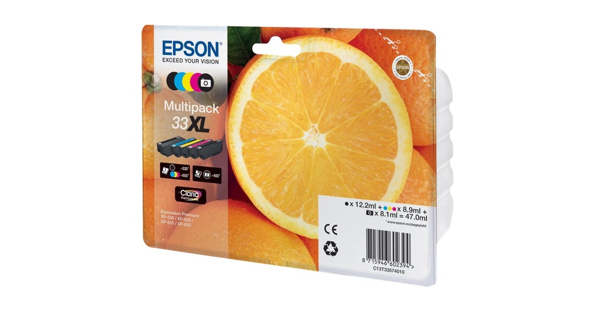 EpsonMutipack - T3357 inkt  (C13t33574011, 'Sinaasappelen', XL, 5-delig)