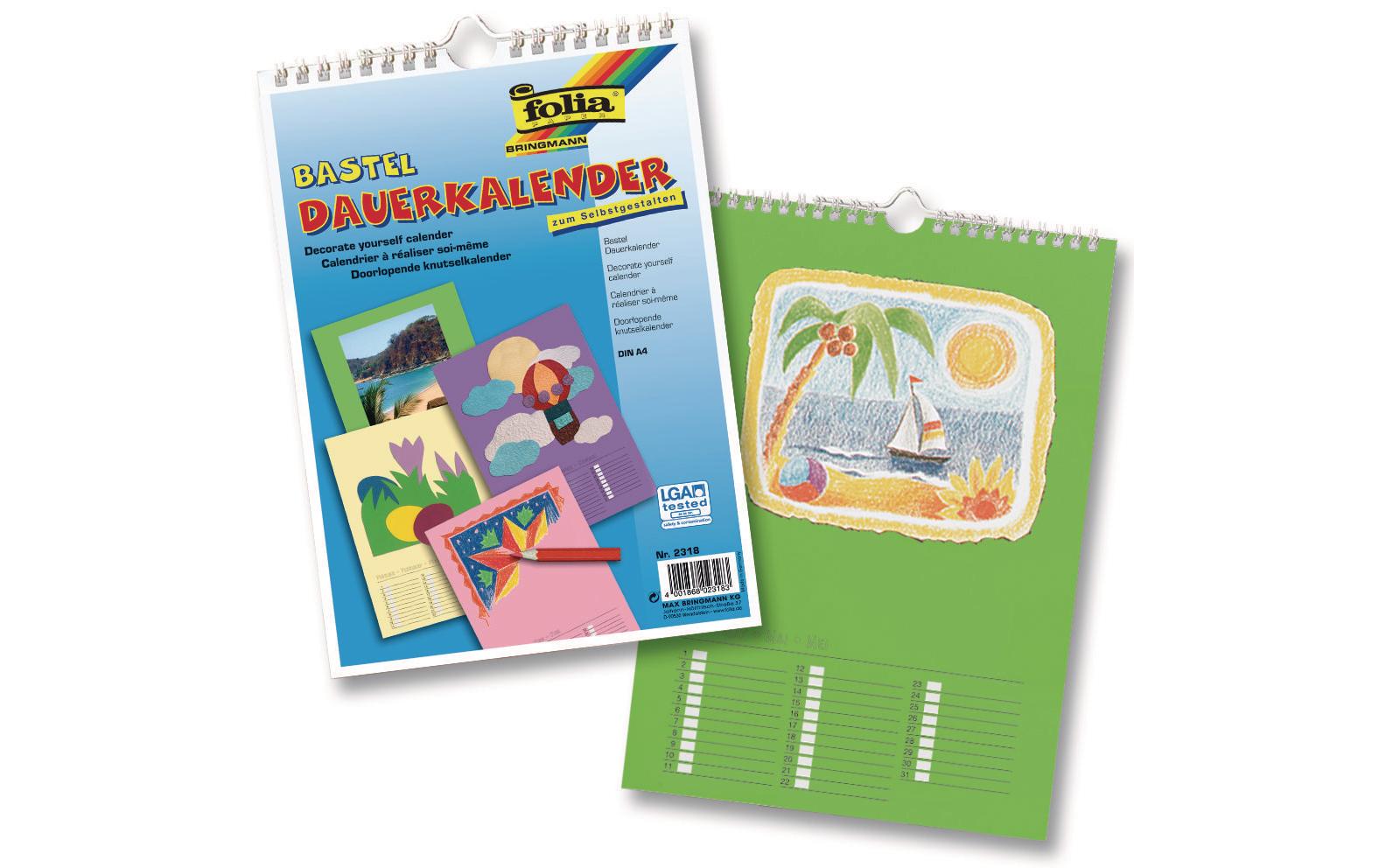 Dauerkalender A4, MehrfarbigDauerkalender 1