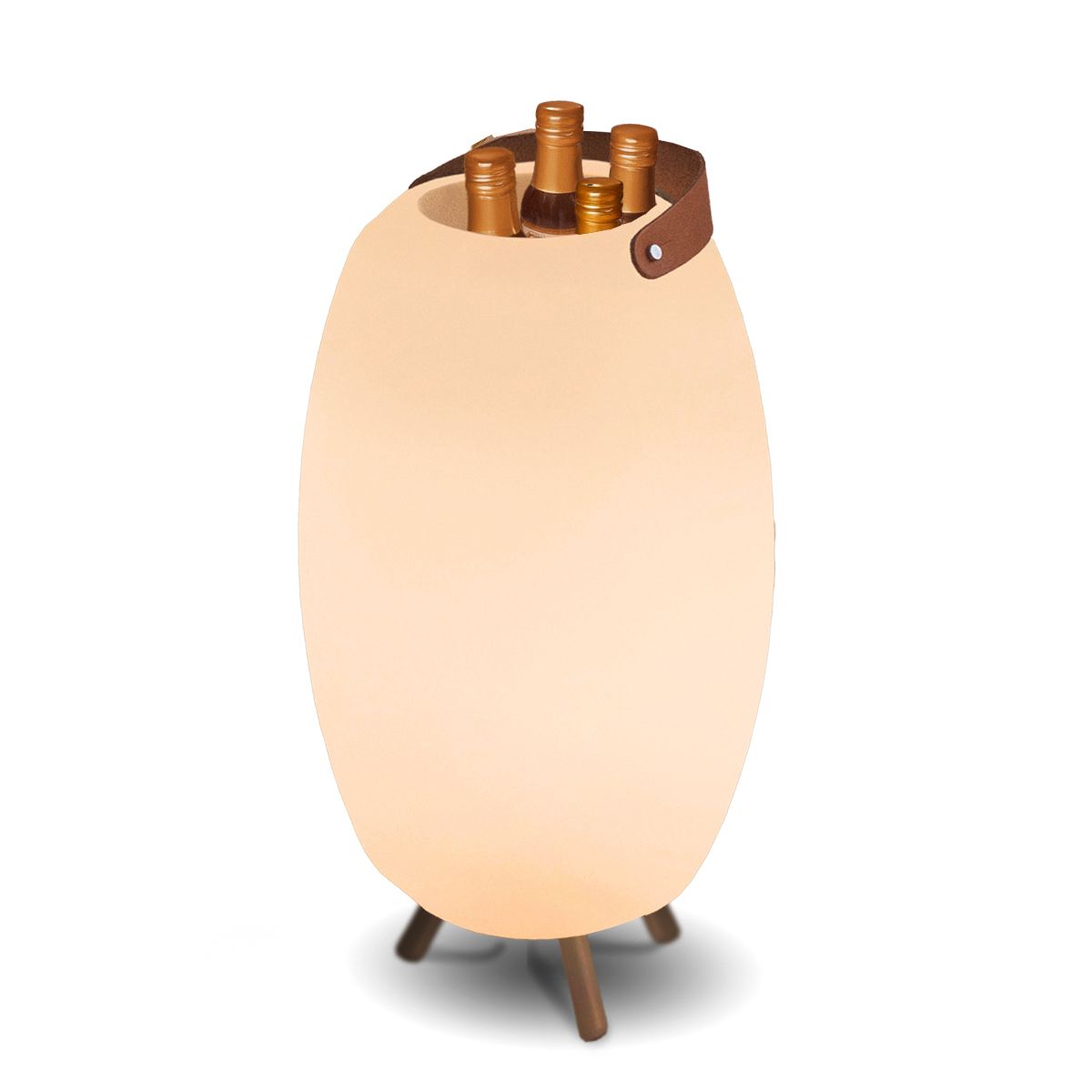 Vloerlamp wit 72,5cm incl. LED en speaker dimbaar RGBW IP44 met afstandsbediening - Apolo