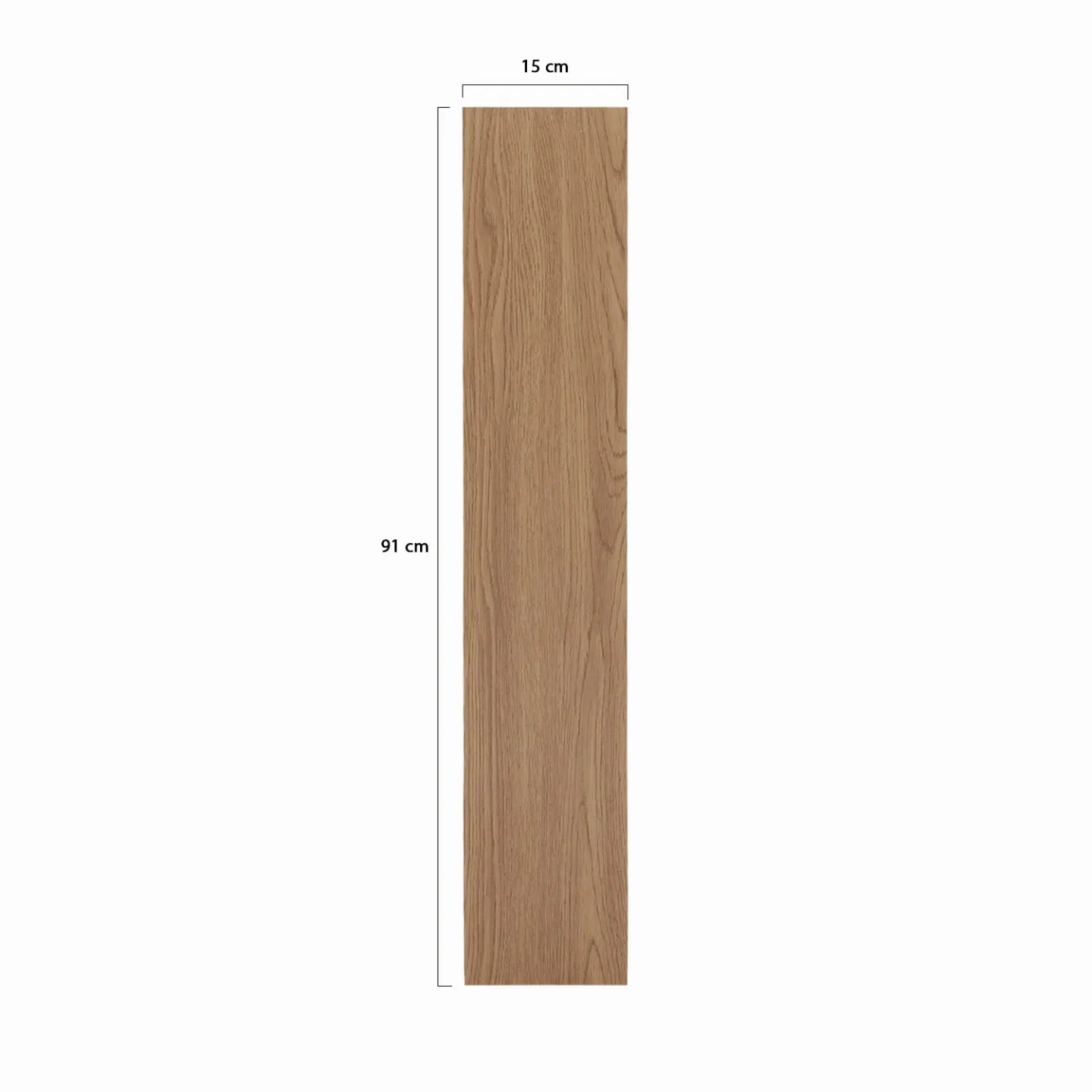 Lames PVC adhésives SOLEA 2,23m² bois façon chêne foncé