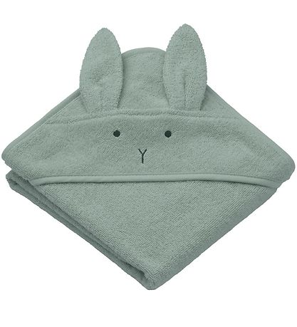 Liewood Kapuzenhandtuch - 70x70 cm - Albert - Rabbit Pfefferminz