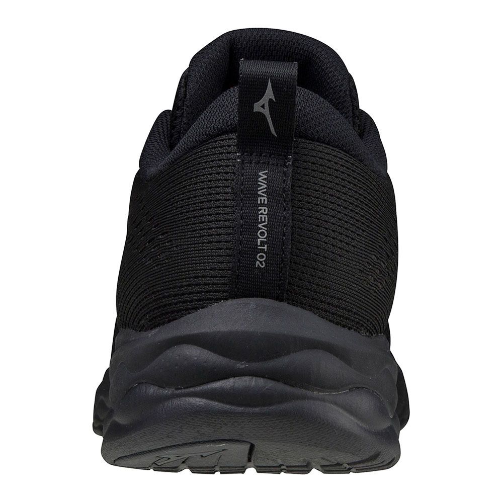 Mizuno WAVE REVOLT 2 - Chaussures running Homme black/black/dshadow