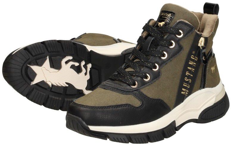 Mustang Sneakers Hoog groen