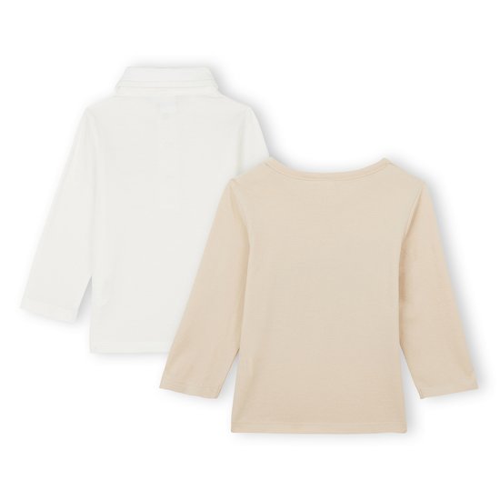 Lot de 2 t-shirts   Beige/Marron        1 mois   de               P'tit bisou