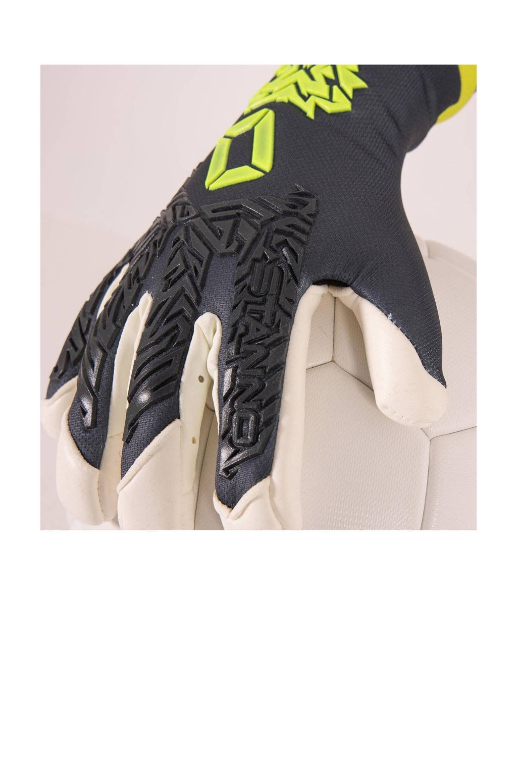 Juniorkeepershandschoenen grijs/wit/geel