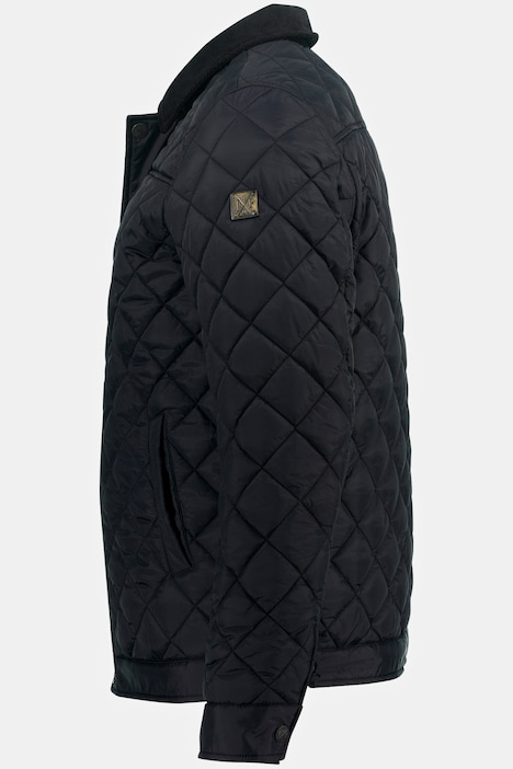 Steppjacke, Cordkragen, Zipper