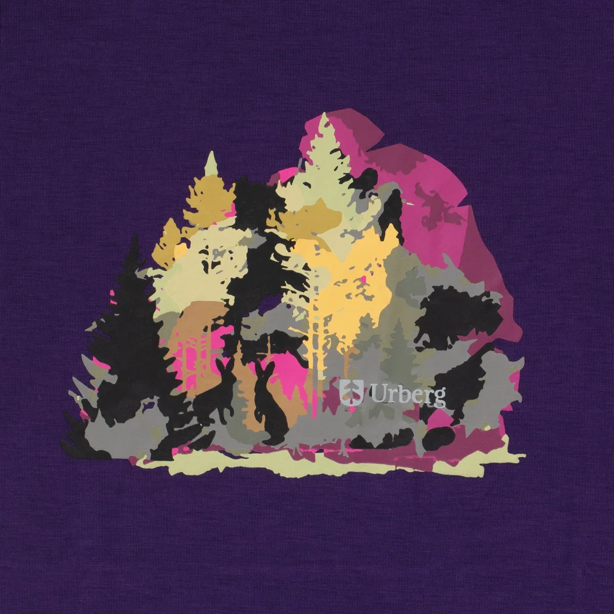 Urberg Juniors' Printed Tree Tee Grape