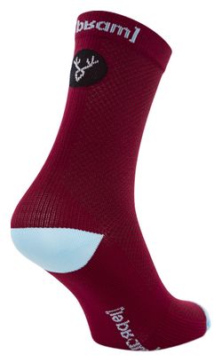 Paire de Chaussettes LeBram Roselend Rouge Prune