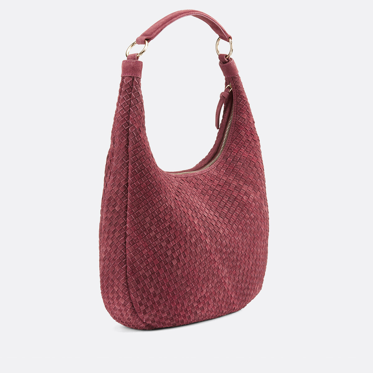 COLEÇÕES LA REDOUTE<br>Bolsa de ombro em couro trançado