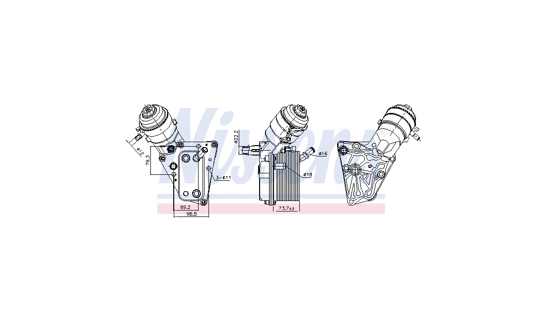 Oliekøler, motor