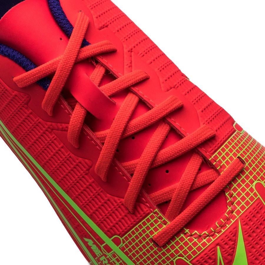 Nike Mercurial Vapor 14 Club MG Spectrum - Rouge/Argenté Enfant