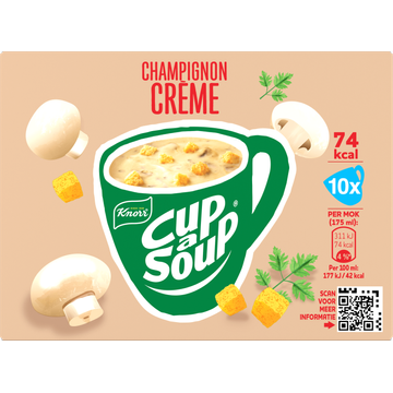 Knorr Champignon Crème Cup-a-Soup 10 x 175 ml