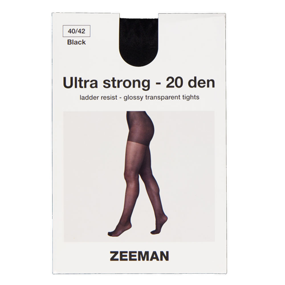 Ultra strong Dames panty 20 den Zwart kopen? Goed en goedkoop