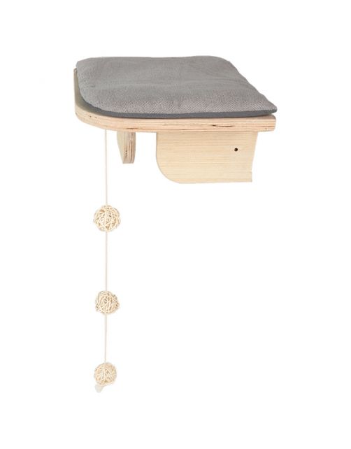 All For Paws Skywalk - Corner Platform - Wandkrabpaal - 26x26x12 cm Multi-Color
