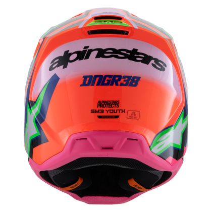 Casque cross Alpinestars SUPERTECH S-M3 - DEEGAN - ENFANT - Orange / Violet