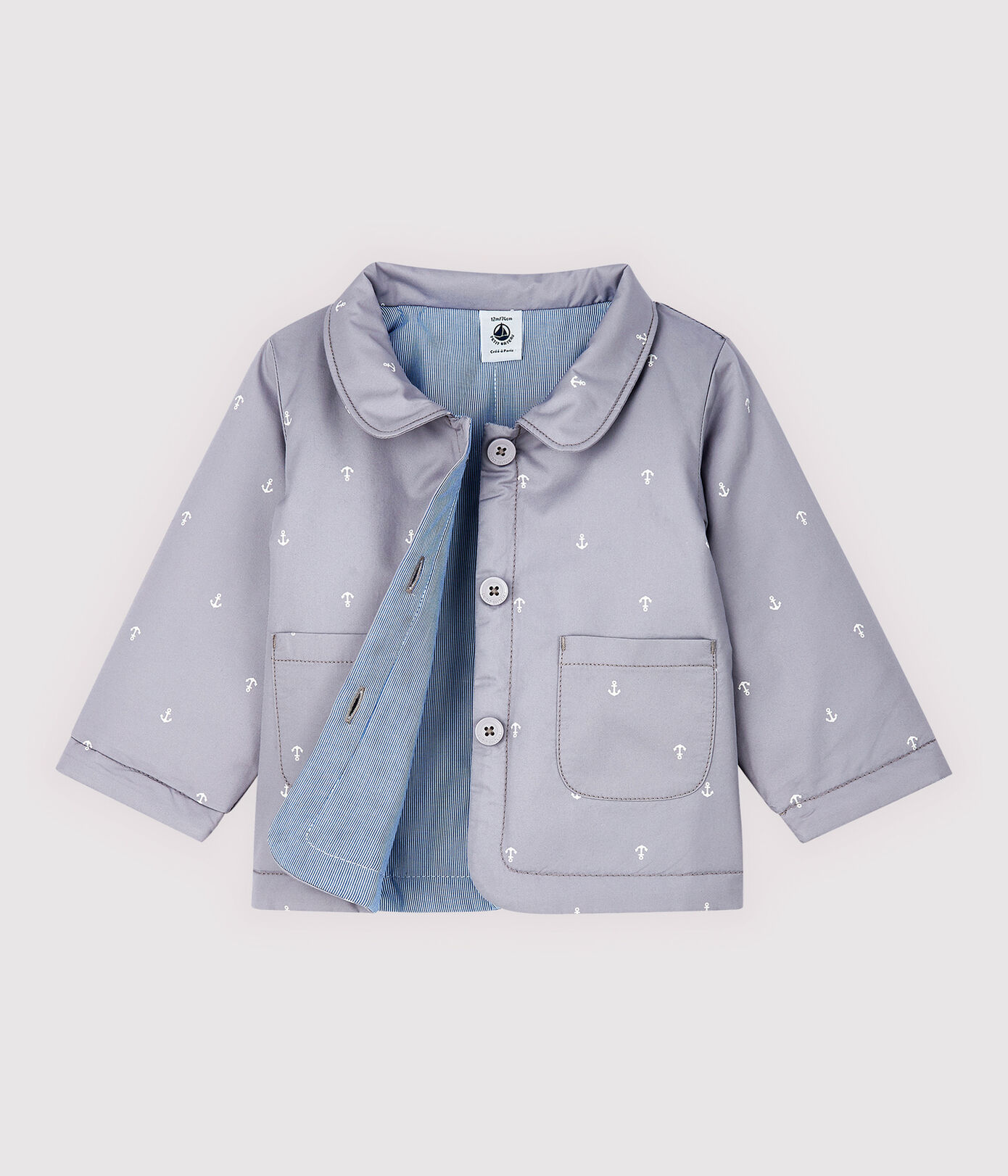 Veste cérémonie en serge craquante bébé garçon