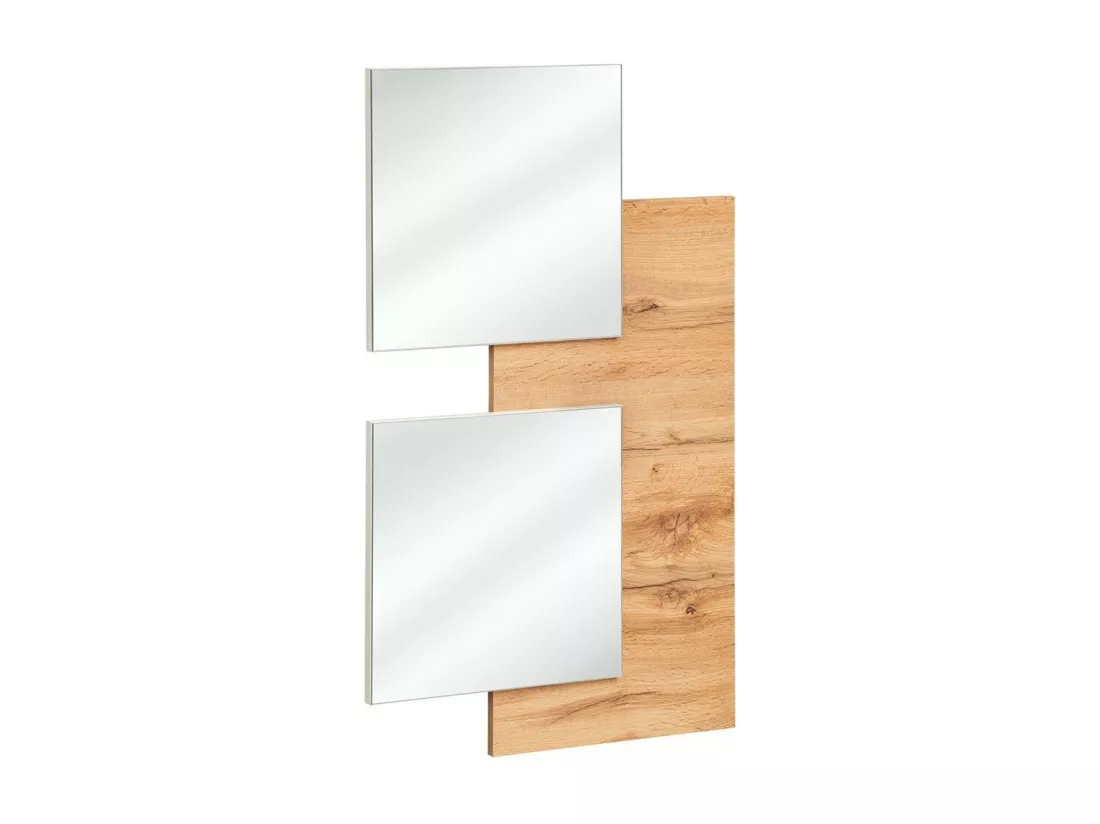 Meuble d'entrée TORTH 1 – Ensemble complet – Coloris chêne et blanc – Design moderne et pratique