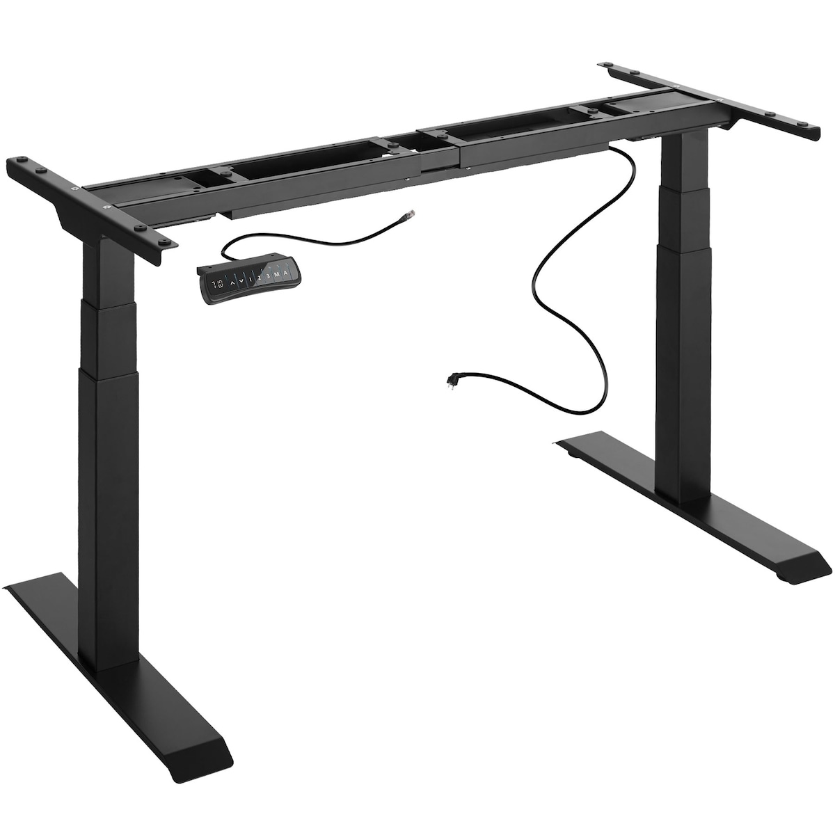 Bordunderstell Denis 110-190x68x58-123cm - svart