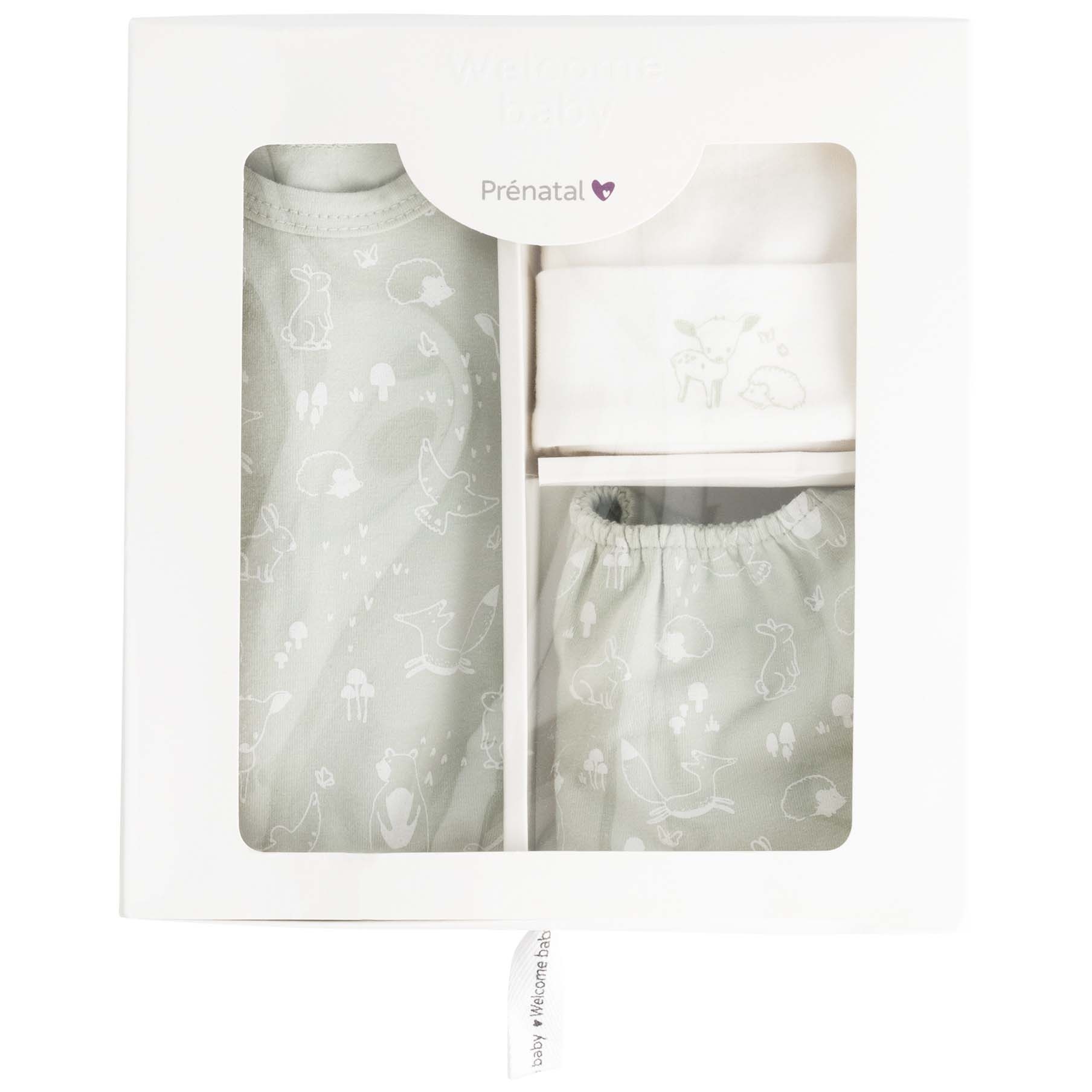 Prénatal new born giftset groen